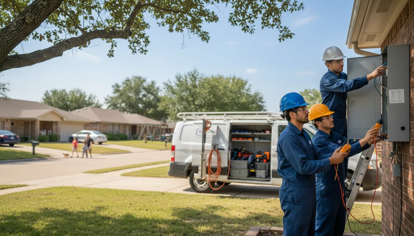 Certified electrician providing emergency electrical services in Ralston, IA